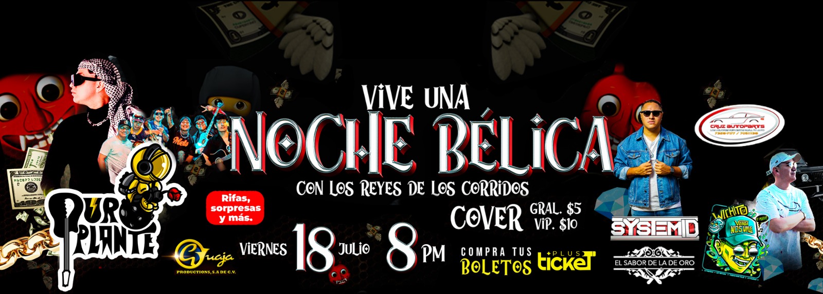 VIVE UNA NOCHE BÉLICA CON LOS REYES DE LOS CORRIDOS