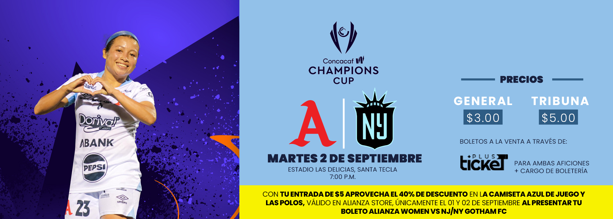 Alianza Women F.C. vs NY Gotham F.C. - CONCACAF W CHAMPIONS CUP