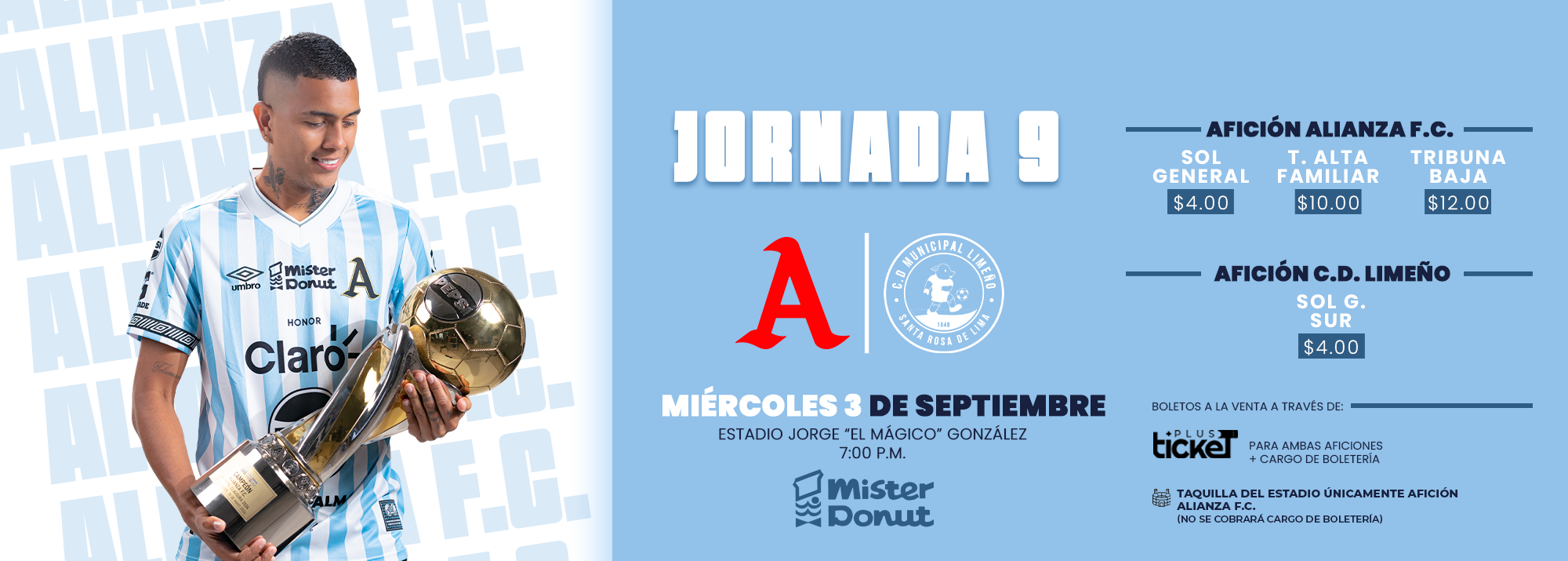 ALIANZA FC VS C.D. MUNICIPAL LIMEÑO - JORNADA 9