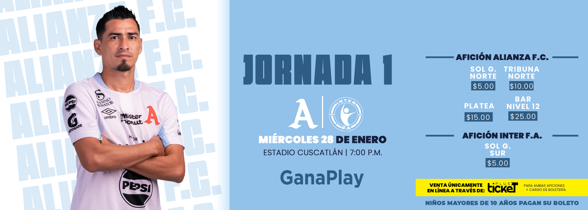 ALIANZA F.C. VS INTER F.A. - CLAUSURA JORNADA 1