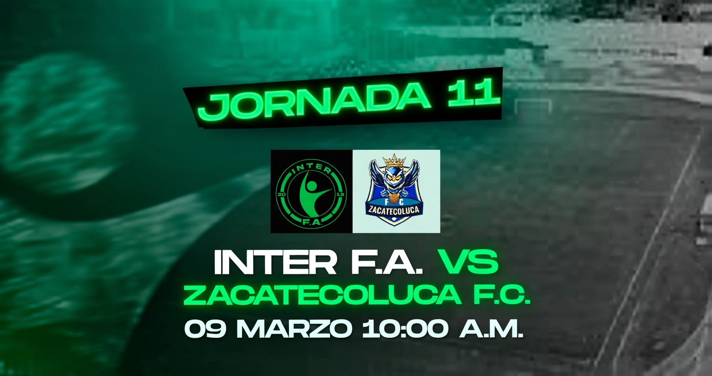 RESERVA J11 INTER F.A. VS ZACATECOLUCA F.C.