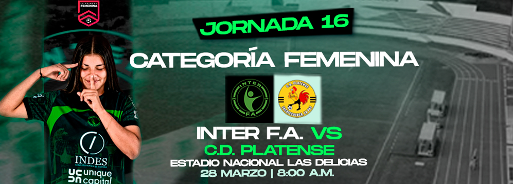 J16 CATEGORÍA FEMENINA - INTER F.A VS C.D. PLATENSE 