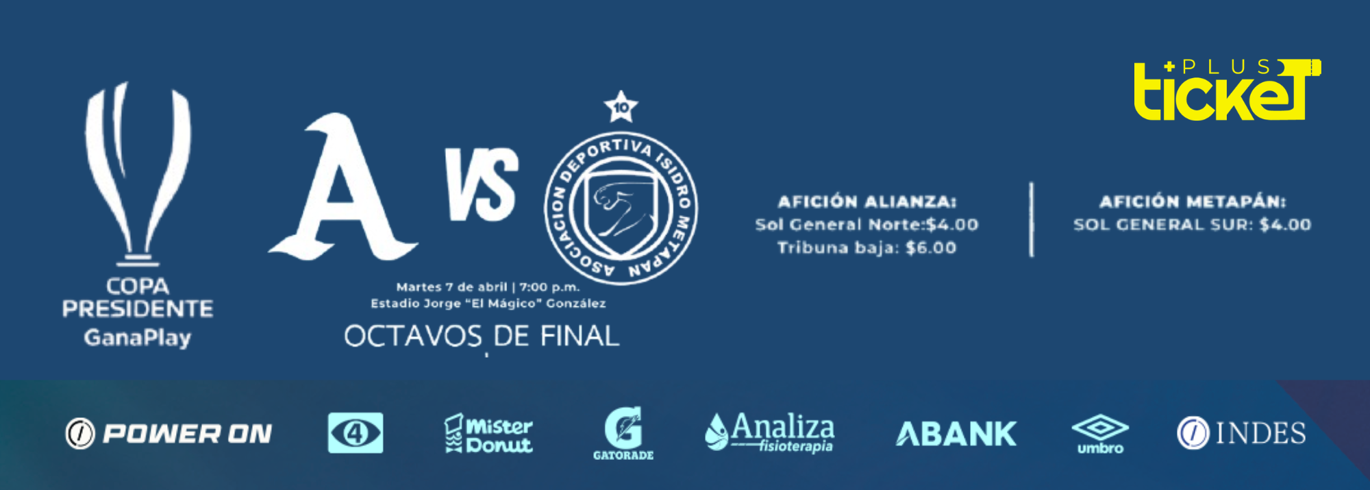 COPA PRESIDENTE - OCTAVOS DE FINAL (IDA)